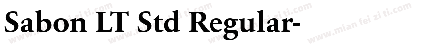 Sabon LT Std Regular字体转换